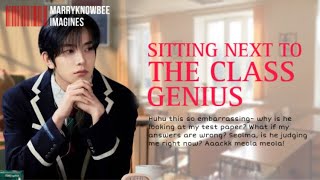 ENHYPEN HEESEUNG - sitting next to the class genius oneshot - imagine