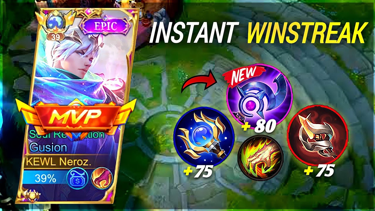 GLOBAL GUSION BEST BUILD & ROTATION 2023 | 100% Instant WinStreak!