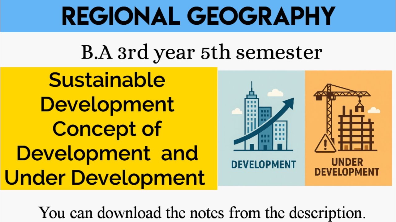 Under Development Simple Sustainable Development Concept of Development & Under Development ||#B ...