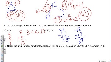 triangle inequality concepts + angle-side relationship in triangles