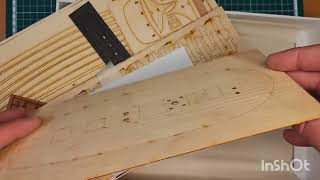 №47 Обзор модели корабля из дерева тендер 