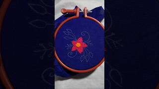 Pretty flower stitching