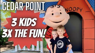How we took 3 kids to Cedar Point! Kid Approved Rides, Food and Activities 2022 4K