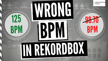 Adjust Wrong Tempo & Beat Grid in Rekordbox