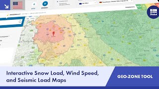 Dlubal Geo-Zone Tool: Interactive Snow Load, Wind Speed, and Seismic Load Maps