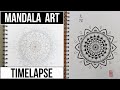 Mandala Art Timelapse (1h 30min drawing)