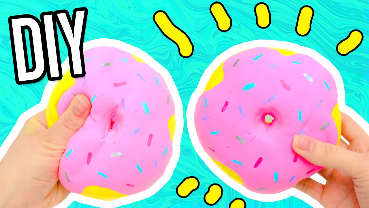 DIY DONUT SQUISHY!! Make your own STRESS BALLS EASY!! - YouTube