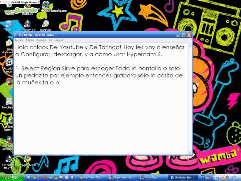 Configurar, Descargar y Como usar Hypercam 2 Parte 1