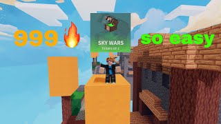 How to get good at SKYWARS easily in Roblox Bedwars