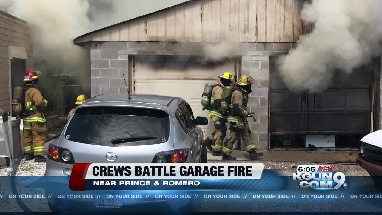 Tucson Fire Department responds to garage fire near Prince and Romero ...