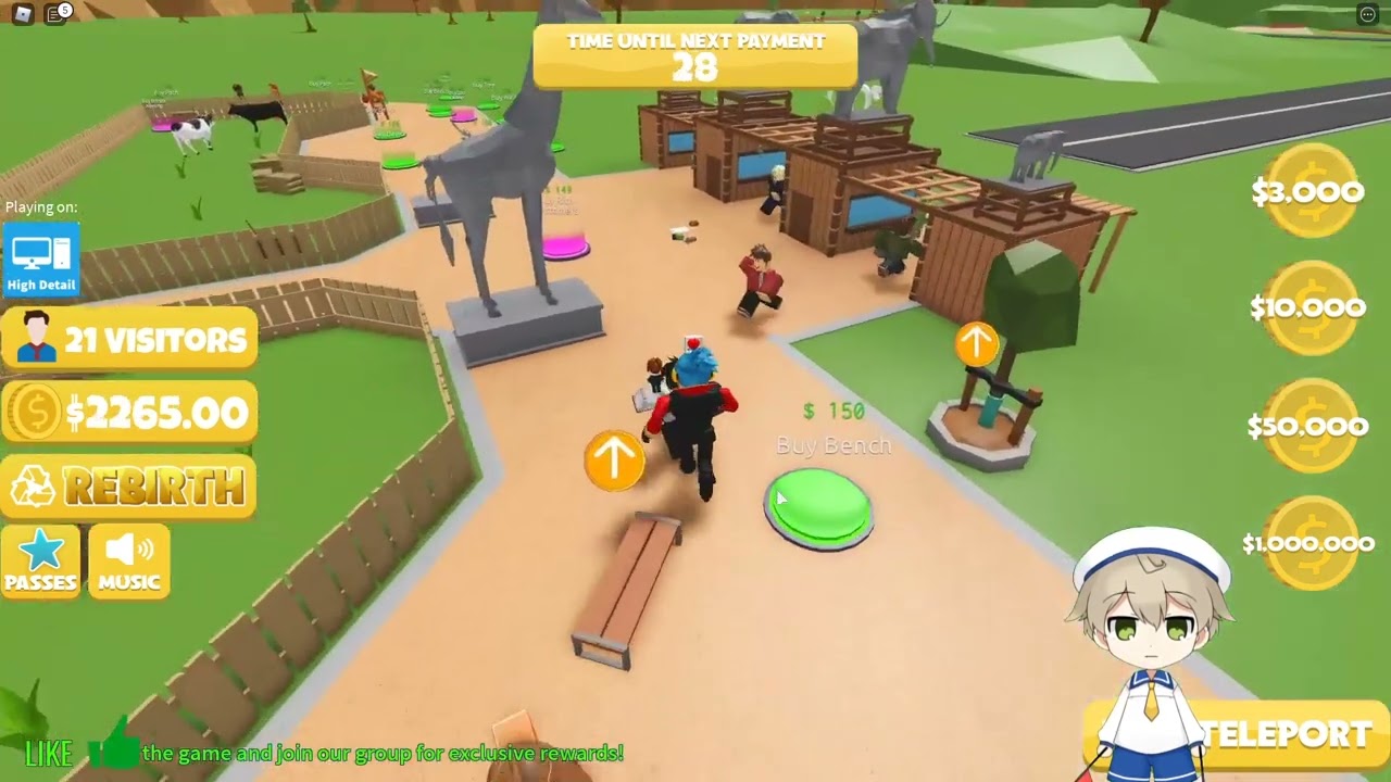 Roblox动物园大亨：建造奇妙动物园！穿越疯狂动物城！小格解说