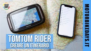 TomTom Rider - How to Create an Itinerary screenshot 5