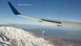 4K Landing & Approach to the Utah Salt Lake City International Airport SLC #Landing #Aviation