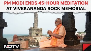 PM Modi Meditation | PM Modi Ends 45Hour Meditation At Vivekananda Rock Memorial In Tamil Nadu