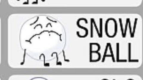 BFDIA 13 But Only When Snowball Is On Screen