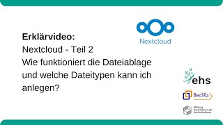 Nextcloud Tutorial: Dateiablage | Projekt BediRa