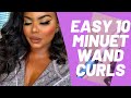EASY QUICK 10 MIN CURLING WAND CURLS &quot;ON THE GO&quot;  -SHARIA BROOKS
