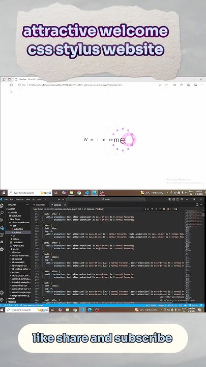 Transform Your Website: Stunning Welcome CSS Styles! #code #html #css # ...