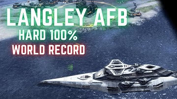C&C3 Tiberium Wars Langely AFB [Hard, 100%] WORLD RECORD