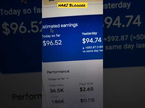 Google AdSense Earning Proof #blogging #motivation #chatgpt