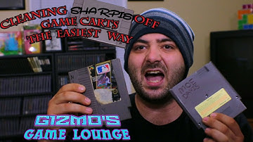 Absolute easiest way to remove Sharpie from game carts