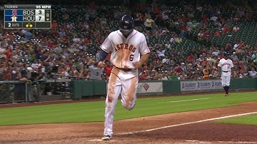 BOS@HOU: Altuve lines an RBI single to right