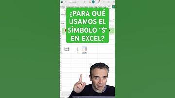 ¿Para qué usamos el símbolo del $ en las celdas de #Excel? #Shorts #exceltips
