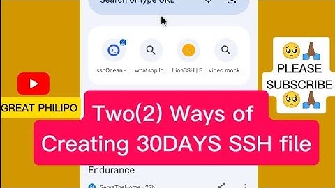 How to create 30Days SSH File