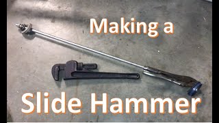 How to make a Gripping SLIDE HAMMER                   Using Vice Grips and Pliers locking pliers DIY