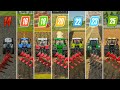 Fs14 vs Fs16 vs Fs18 vs Fs20 vs Fs22 vs Fs23 vs Fs25 | Plowing ( Ground Deformation ) | Timelapse 