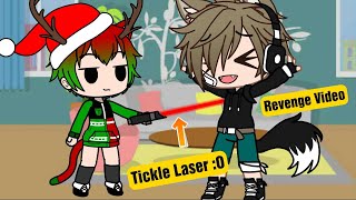 I tickled Cameron with a Tickle Laser •Gacha Club Tickle Video•