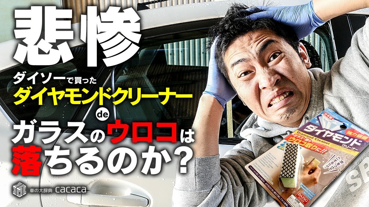 悲惨 100均で購入した商品で車のガラスに付着したウロコを取ろうとしたら大変なことに Youtube