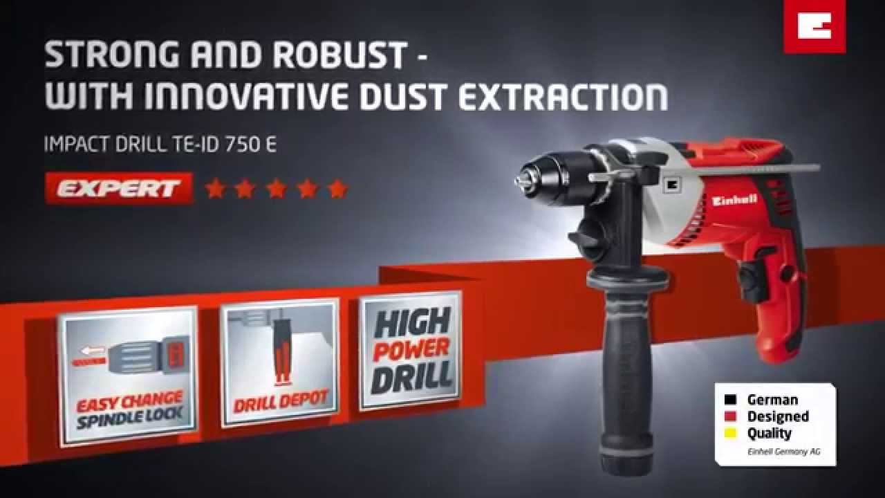 Einhell TE-ID 750 E Impact Drill - YouTube