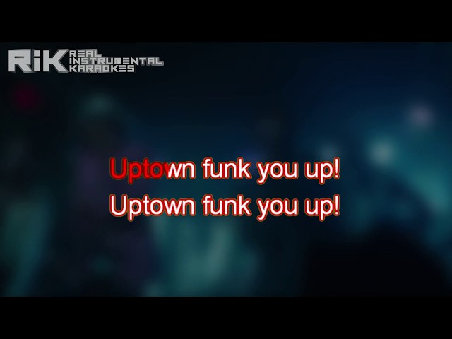 Uptown Funk (Official Instrumental Karaoke) - Bruno Mars ft. Mark Ronson class=