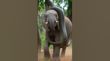 Elephant Taken Down by Giant Python | Intense Jungle Horror