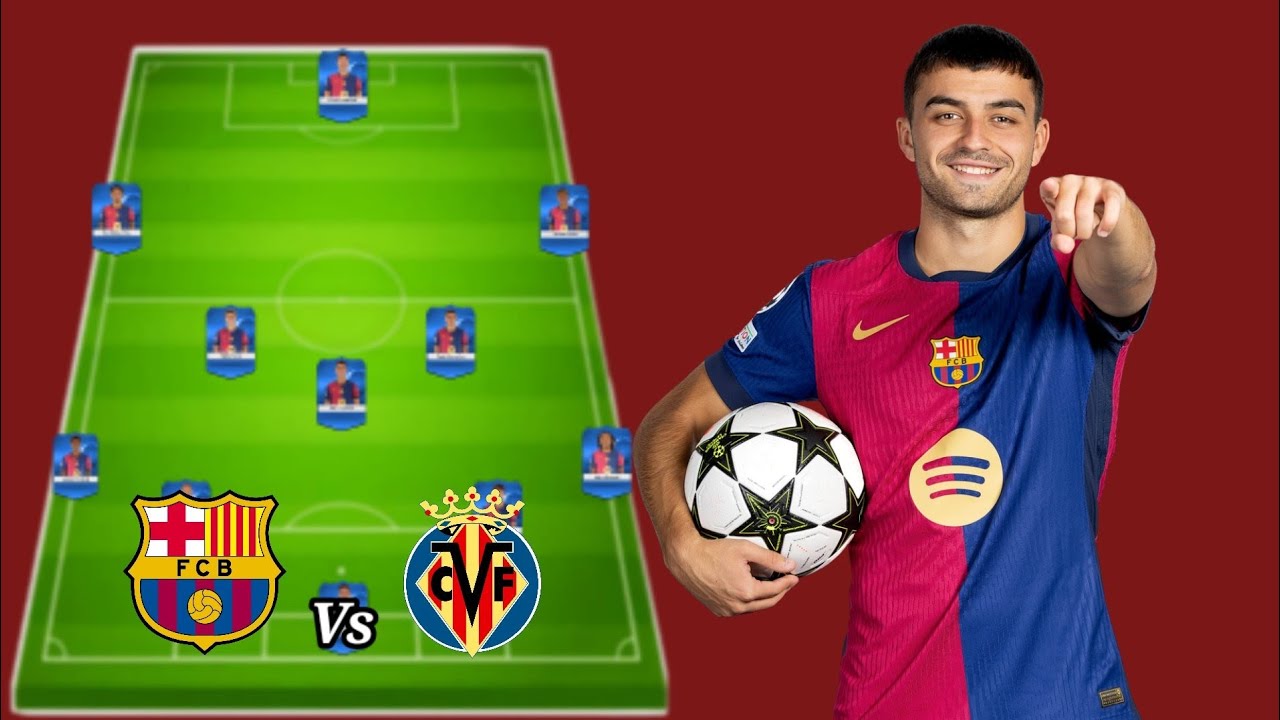 Barcelona Predicted Lineup Vs Villarreal - La Liga MatchDay 06🔥😱
