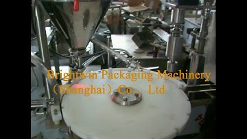 Test tube powder filling-screw capping machine