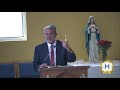 Dr. Scott Hahn speaks at Champion Shrine on Feast of Assumption 2019