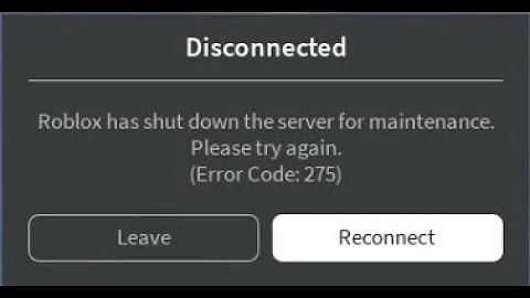 Roblox has shut down the server for maintenance.