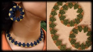 Macrame Tutorial | Macrame Jewelry Set | Macrame Earring and Necklace | DIY and CRAFTS