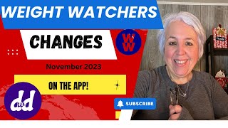 WEIGHT WATCHERS CHANGES  Nov 2023 |What is New with the WW app | Better Zoom Topics screenshot 1
