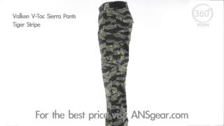 Valken V-Tac Sierra Paintball Pants - Tiger Stripe - Visual 360