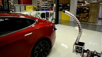 Tesla model S charger prototype fit DEMO..
