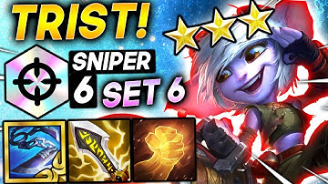 *ONE SHOT TRIST ⭐⭐⭐ 6 SNIPER BUILD!* - TFT SET 6 Guide Teamfight Tactics BEST COMPS PBE Gameplay