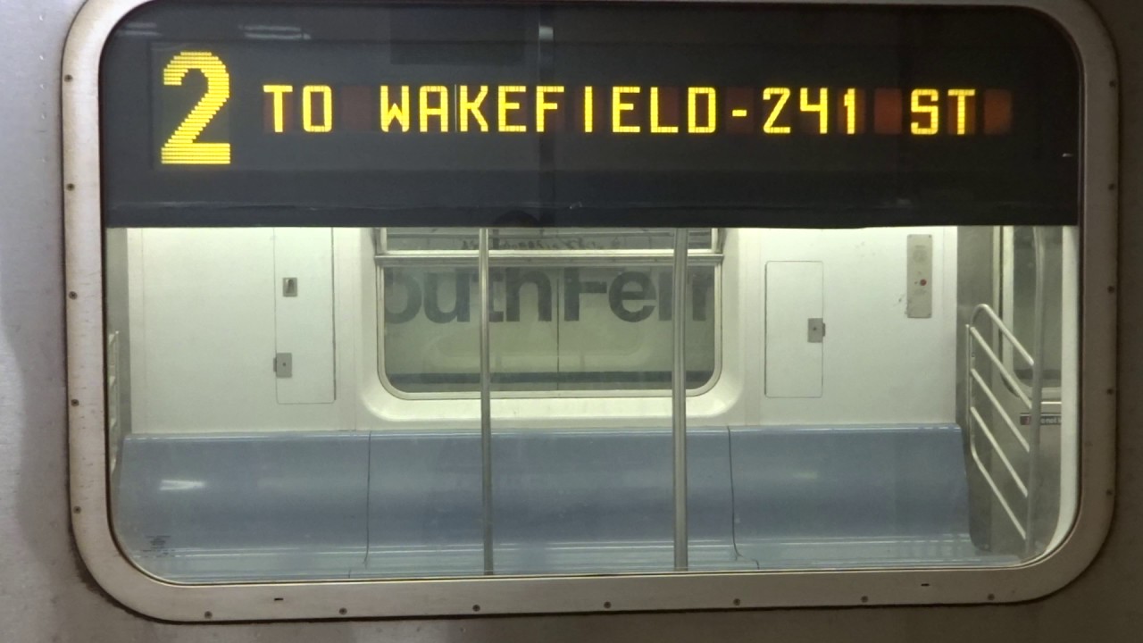 NYC Subway Late Night: R142 (2) Exterior Destination Sign To Wakefield ...
