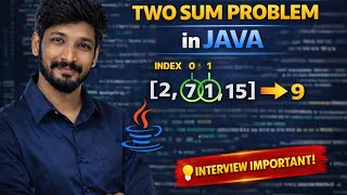 Two Sum Problem in Java  | Easy Solution (DSA)