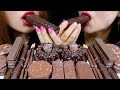 ASMR DARK CHOCOLATE CAKE, ICE CREAM, MAGNUM, TWIX, SNICKERS, OREO WAFERS 초콜릿 리얼사운드 먹방 | Kim&Liz ASMR