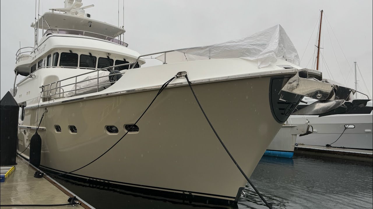 Доставка яхты Nordhavn 76, ДЕНЬ 1, ранний утренний рейс из Канады в США, остановлен сотрудниками ...