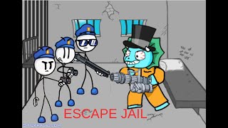 Trying to escape prison (Henry stickman)