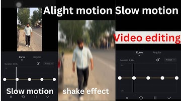 How to make Slow Motion and shake effect in alight motion app | Alight motion slow video editing |